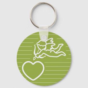 Cupid Strikes custom key chain