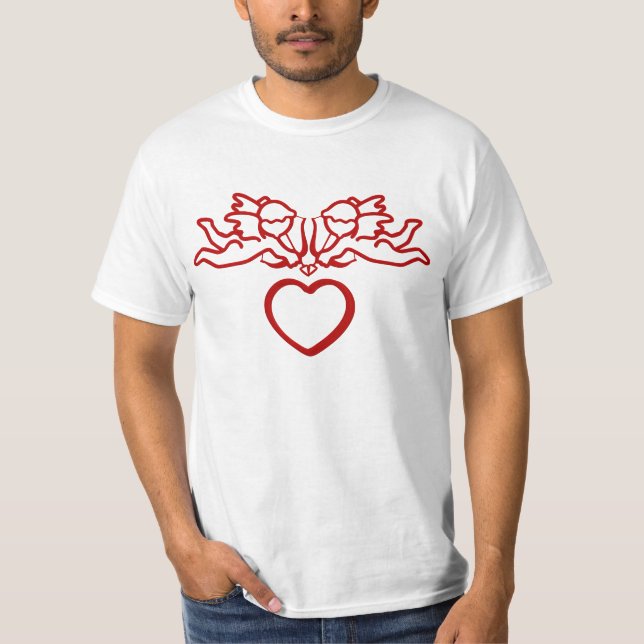Cupid Strikes TWICE custom shirt – choose style (Front)