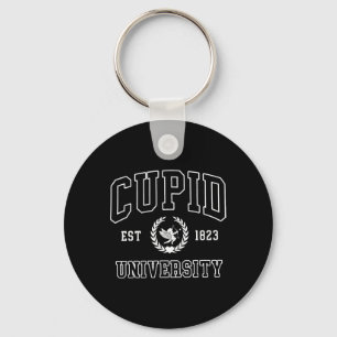 Cupid University Est 1823 Cute Valentine's Day Lov Keychain