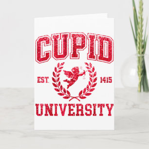 Cupid University Funny Valentines Day Cute Women G Card