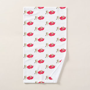 Cupid Valentine Hearts Hand Towel