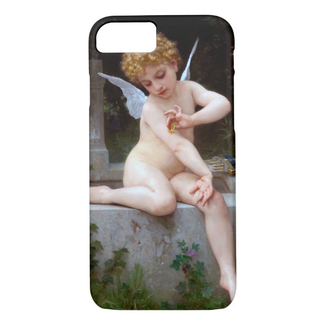 Cupid with a Butterfly, Bouguereau Case-Mate iPhone Case (Back)