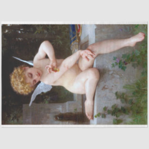 Cupid with a Butterfly, Bouguereau Tissue Paper