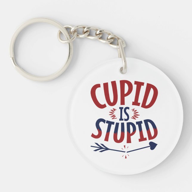 Cupidon est stupide anti-Saint Valentin célibatair (Devant)