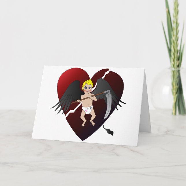 Cupidon foncé - carte (Devant)