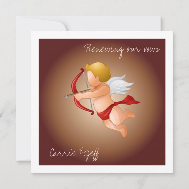 Cupids and His Arrow Invitation (Front)