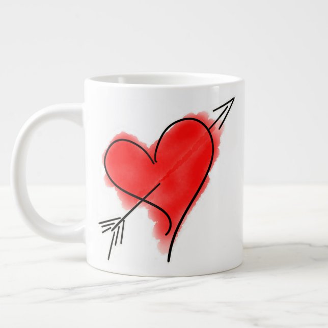 CUPID'S ARROW 20 0z. Jumbo Mug (Left)