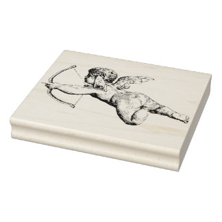 Cupid's Arrow - Vintage Illustration Rubber Stamp