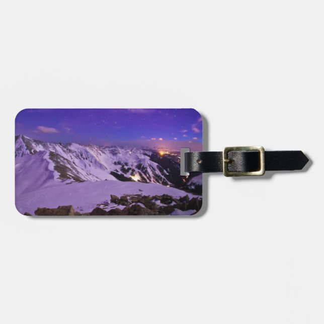 Cupid's Celestial View Luggage Tag (Front Horizontal)