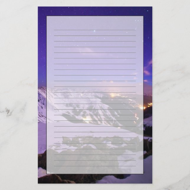 Cupid's Celestial View Stationery (Front)