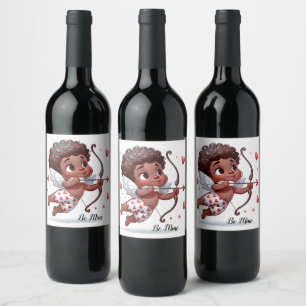 Cupid's Charm Customize Birthday Party Wine Label