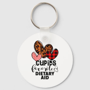 Cupids Favorite Dietary Aid Nurse Gift Valentines Keychain