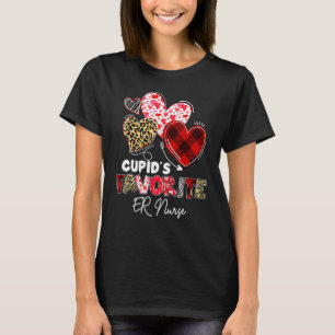 Cupid's Favorite ER Emergency Nurse Valentine Buff T-Shirt