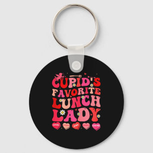 Cupids Favorite Lunch Lady Cafeteria Worker Valent Keychain