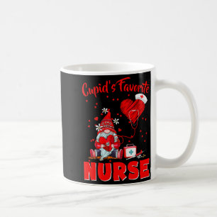 Cupids Favorite Nurse Gnome Valentine Funny Nursin Coffee Mug