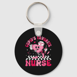 Cupids Favorite Nurse Valentine Candy Heart Nurse  Keychain