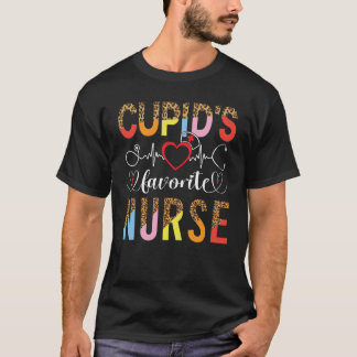 Cupid's Favorite Nurse Valentines Day Medical Nurs T-Shirt