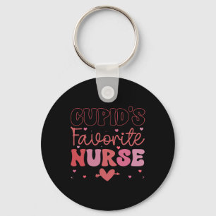 Cupid's Favorite Nurse Valentines Day Valentine Er Keychain