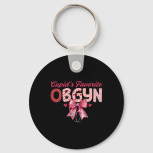 Cupid's Favorite Ob-gyn Coquette Stethoscope Ob Nu Keychain