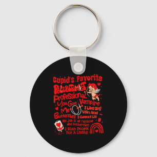 Cupids Favorite Phlebotomist Valentine Phlebotomy  Keychain
