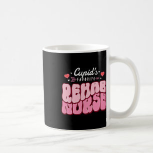 Cupid's Favorite Rehab Nurse Valentine's Day Heart Coffee Mug