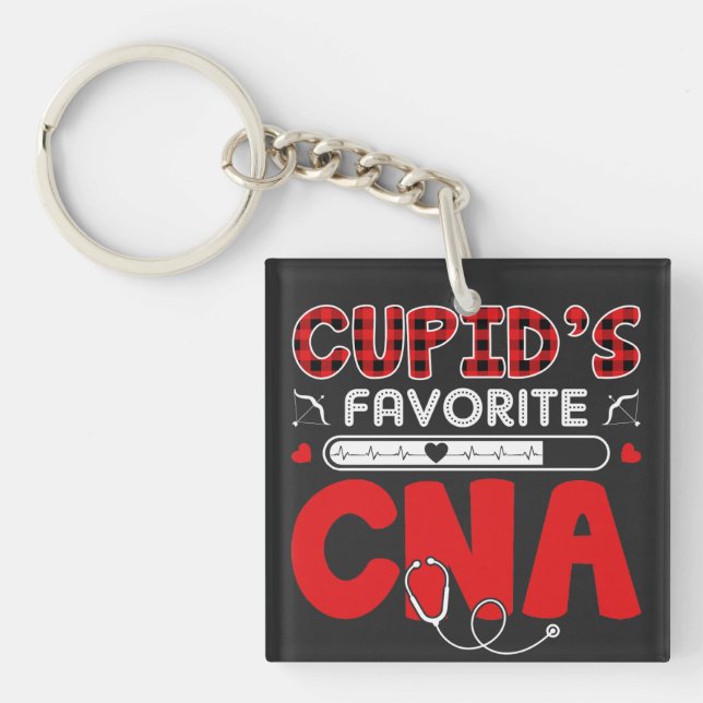 Cupid's Favourite CNA: Nursing Heroes Appreciation Keychain (Front)