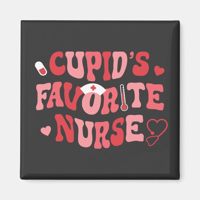  Cupids Favourite Nurse Magnet (Front)