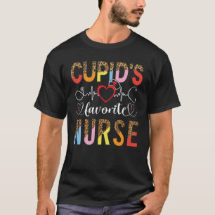 Cupid's Favourite Nurse Valentines Day Medical Nur T-Shirt