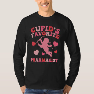 Cupids Favourite Pharmacist Retro Valentine's Phar T-Shirt