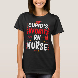Cupid's Favourite RN Nurse Cute Valentine's Day Nu T-Shirt