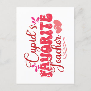 Cupid's Favourite Teacher Postcard