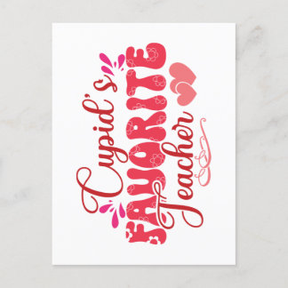 Cupid's Favourite Teacher Postcard