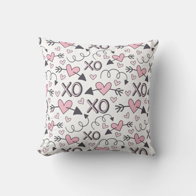 Cupid's Love Pattern  Throw Pillow (Front)