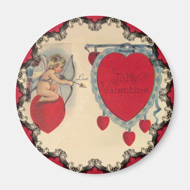 Cupids Valentine Message Magnet (Front)