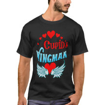 Cupid's Wingman Typography Valentine Unisex