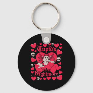 Cupid's Worst Anti Valentine Day Keychain