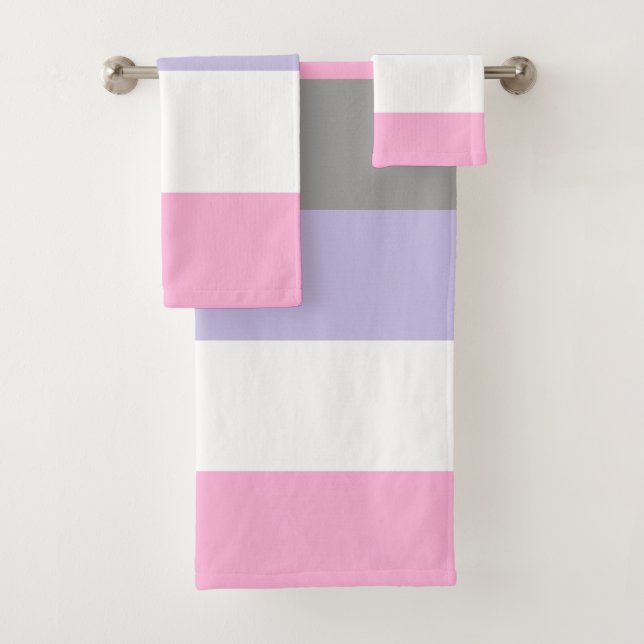 Cupioromantic Pride Flag Bath Towel Set (Insitu)