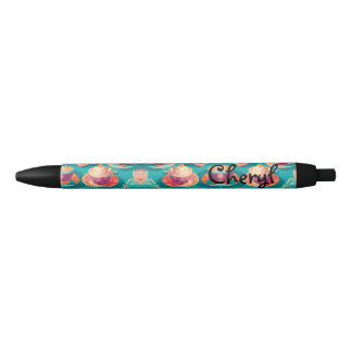 Cups and Saucers Back to School Black Ink Pen