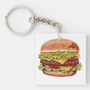 Cups burger keychain