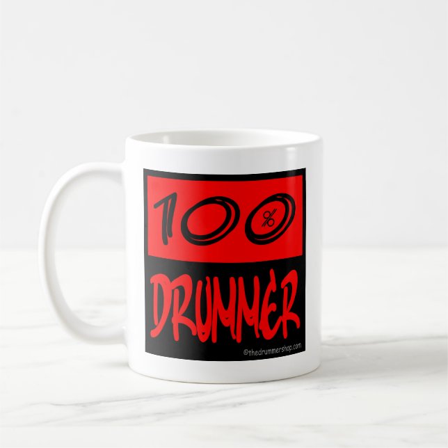 Cups & Mugs: 100% Drummer (Left)