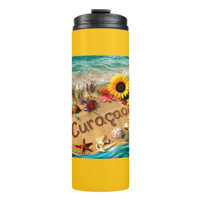 Curacao Beach Thermal Tumbler (Front)