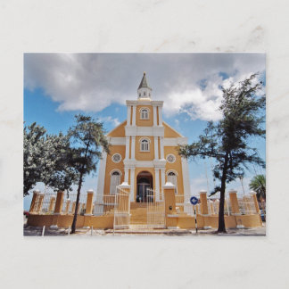 Curacao church postcard