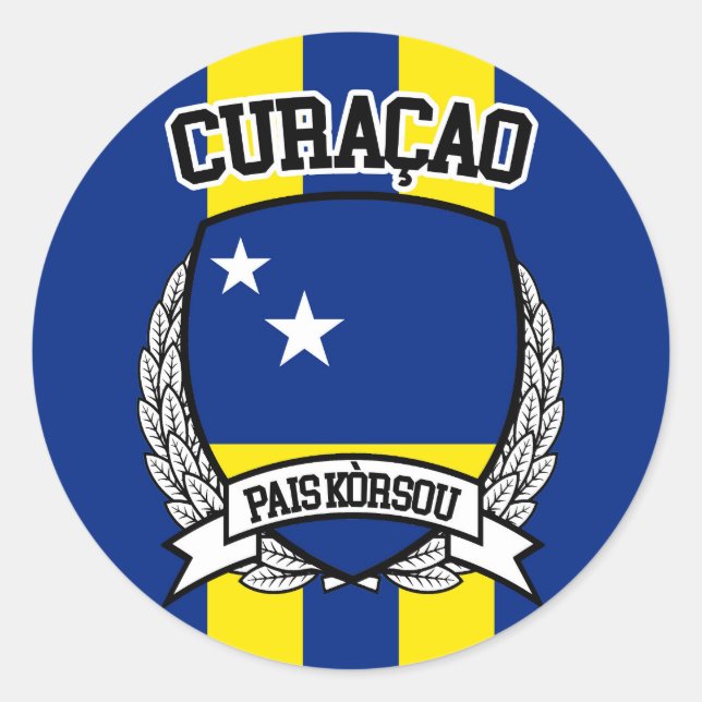Curaçao Classic Round Sticker (Front)