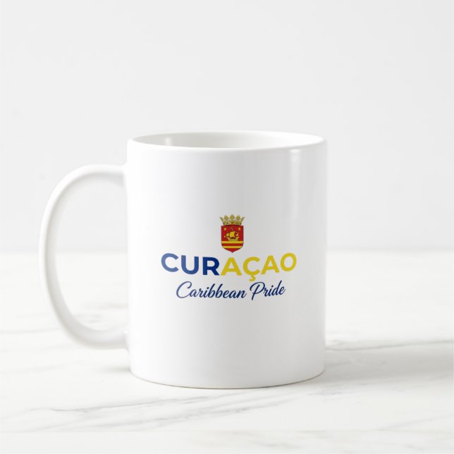 Curaçao Coat of Arms | Everyday Pride Coffee Mug (Left)