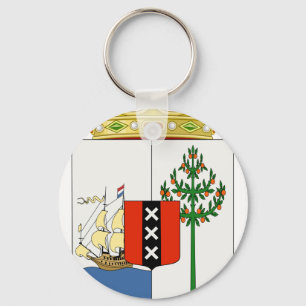 Curacao Coat Of Arms Keychain