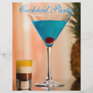 Curacao cocktail flyer