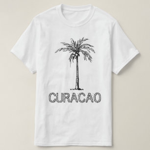 Curacao coconut tree black & white design T-Shirt