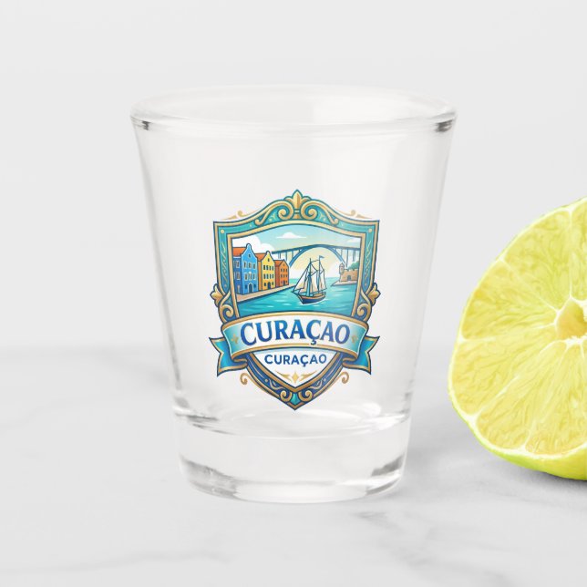 Curaçao Curaçao Shot Glass (Front)