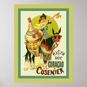 Curaçao Cusenier ~ Vintage Advertising Poster
