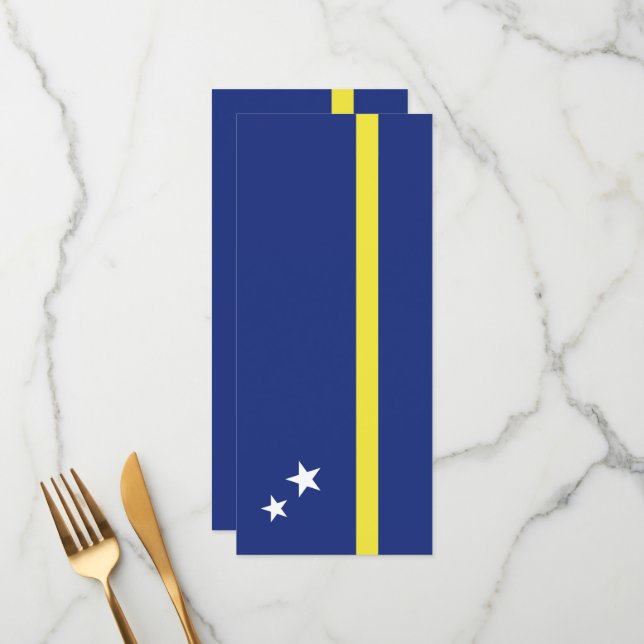 Curaçao flag menu (Front/Back In Situ)